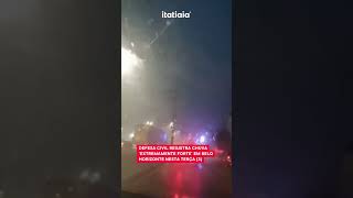 CHUVA EXTREMAMENTE FORTE É REGISTRADA EM BH NO INÍCIO DA NOITE DESTA TERÇAFEIRA 3 [upl. by Enirhtac90]