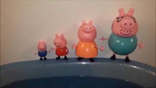 Peppa Pig Jumping on the Pool  Nursery Rhymes  Five little Monkeys Jumping on the Bed [upl. by Nomis]