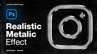 Create SUPER Realistic Metal Effect in Photoshop  Photoshop Tutorial [upl. by Zachar]