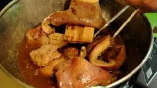 Como hacer Carnitas Lechon  How to make Suckling piglet pork Carnitas [upl. by Dolli866]