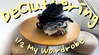 DECLUTTERING 50 of MY MINIMALIST WARDROBE [upl. by Marielle]