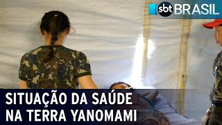 Situação de emergência em saúde na Terra Yanomami completa quatro meses  SBT Brasil 270523 [upl. by Penhall]