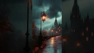 Gothic Castle Path  Halloween Night Vibes with Dark Ambience shortvideo pianomusic [upl. by Aicitel]