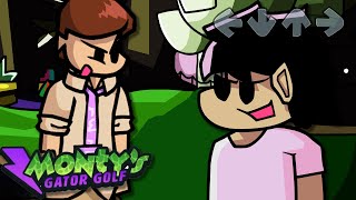 PghLFilms Plays Montys Gator Golf FNAF in Friday Night Funkin [upl. by Nibur473]