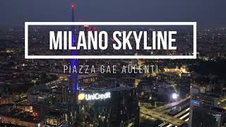 SKYLINE MILANO  PIAZZA GAE AULENTI [upl. by Dugald]