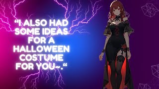 Girlfriend ASMR RP  Goth Mommy GF Prepares For Halloween  F4M  SpicyComfortHalloween [upl. by Patric]