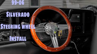 How To On 9906 NBS GMC Sierra  ChevySilverado Billet Steering Wheel Install [upl. by Akiras722]