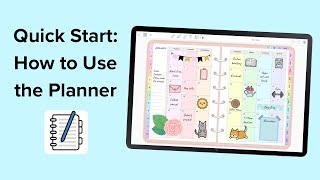 Quick start how to use the planner  Penly app tutorial [upl. by Ingles954]