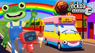 Geckos Ice Cream Truck Fun Time｜Geckos Garage｜Toddler Fun Learning｜Educational Videos For Toddlers [upl. by Adnohsal]