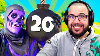 20 BOMBE Giganti in Questa partita di FORTNTIE [upl. by Lemmor]