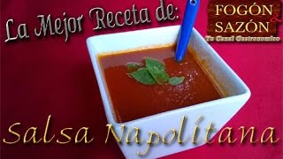 Como Hacer Salsa Napolitana  Como Preparar Salsa Napolitana  Salsa Para Pizza  Lasagna [upl. by Lindberg]