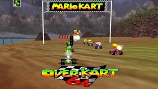 Mario Kart OverKart 64 v6 Full Screen 169 Yoshi Gameplay Android [upl. by Eicirtap207]