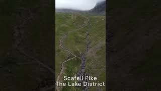 Up in the clouds at Scafell Pike lakedistrict scafellpike 3peaks clouds hike climb walk dji [upl. by Kally956]