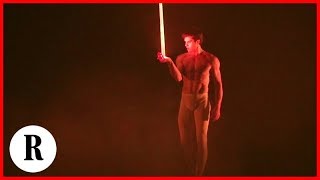 Roberto Bolle alle Terme di Caracalla la danza mai vista avvolta dai colori del laser [upl. by Nahtannoj736]