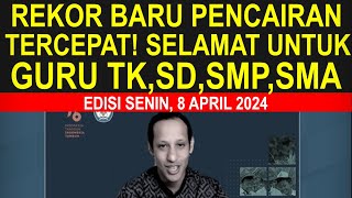 Semua guru sertifikasi dan non sertifikasi full senyum rekor pencairan tercepat 8 April 2024 [upl. by Madelaine]