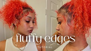 FLUFFY EDGES TUTORIAL FOR CURLY amp TEXTURED HAIR  EASY STEPS FOR A SOFT LOOK [upl. by Trixy913]