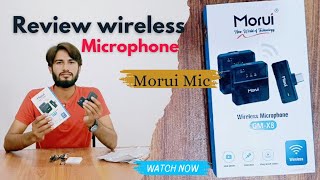 Wireless microphone review  Wireless mic for iphone Android amp C Type  Morui Mic  Razi Skater [upl. by Banky]