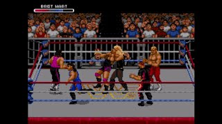 WWF RAW Royal Rumble SEGA 1994 Full Match  Bret Hart [upl. by Leban]