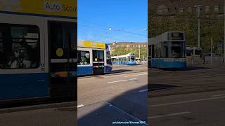 Strassenbahnen beim Hauptbahnhof Zürich [upl. by Hillman]