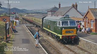 WSR  Crowcombe West Somerset Railway Somerset UK  Railcam LIVE [upl. by Anoif]