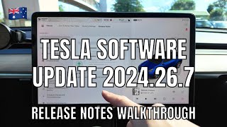 Tesla Model Y Software Update 2024267 and 20242631 Walkthrough [upl. by Atirehc]