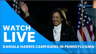 LIVE Kamala Harris rally in Harrisburg Pennsylvania as 2024 election for president nears end [upl. by Twedy512]