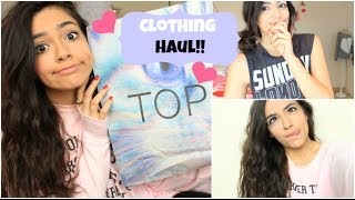 Clothing Haul F21 Topshop Aero Love Culture [upl. by Mercuri]