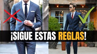 5 REGLAS al usar TRAJE que cualquier HOMBRE debe conocer [upl. by Ettelrahc]