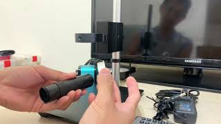 Unboxing Eakins 48MP digital microscope camera 4K HDMI AND INSTALL IT [upl. by Arayt12]