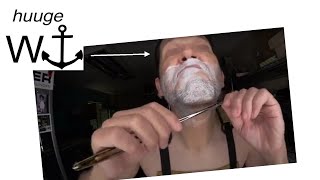 Straight Razor Shave vs Harsh Beard  Thiers Issard Evide Sonnant Extra 68 Faux Tortoise 04252024 [upl. by Darda]