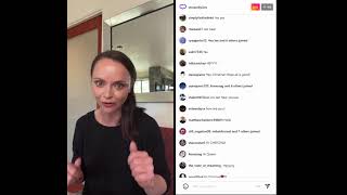 Christina Ricci Streamily autographs signing amp QampA Instagram livestream 171123 [upl. by Danae]