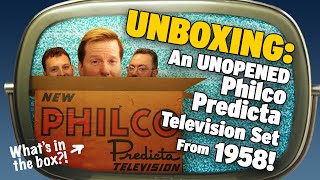 UNBOXING An UNOPENED Philco Predicta Television Set From 1958  JEFF DUNHAM [upl. by Osrick484]