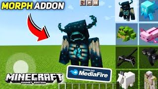 Morph Mod in Minecraft pocket edition 121120 Morph Mod Media Fire Link minecraftmods mcpe [upl. by Rossy]