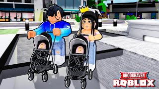 LA NAISSANCE DES JUMELLES SUR BROOKHAVEN RP ROBLOX [upl. by Peggy886]