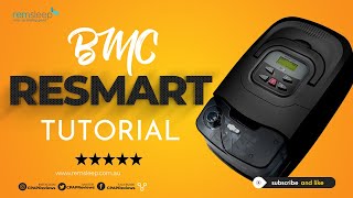 BMC RESmart Auto CPAP Settings  How To Change Pressure Settings [upl. by Carlock358]