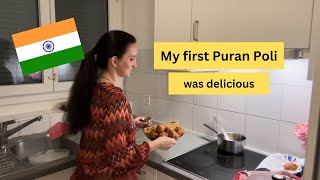 The Famous PURAN POLI and MYSORE BONDA Made by a Foreigner  Foreigner Cooks Maharashtrian 🇮🇳 😋 [upl. by Huai]