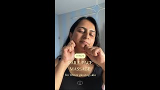 7 Min Face Lifting Massage  Lymphatic Drainage [upl. by Scheer]