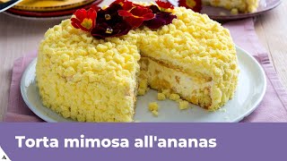 TORTA MIMOSA ALLANANAS Ricetta originale [upl. by Jarrett]