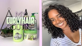 My Curly Hair Routine Garnier Fructis  CherishSabrina [upl. by Berardo]