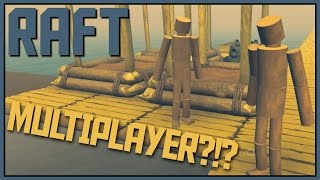 Raft MULTIPLAYER  End of the World Base Lets Play Raft Game  Raft Gameplay [upl. by Naitsihc402]