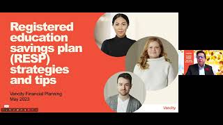 Webinar Registered education savings plan RESP strategies and tips [upl. by Ainslie]