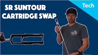 SR Suntour Fork Cartridge Swap [upl. by Camile]