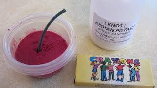 Simple Smoke Bomb Sugar  Crayons  KNO3 [upl. by Anev513]