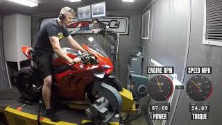 2019 Ducati Panigale V4 R Dyno [upl. by Vernor]