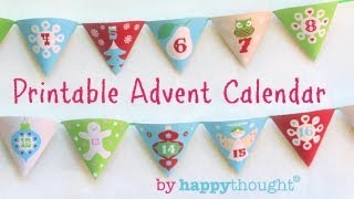 How to make an Advent Calendar Printable Christmas paper craft Easy to do  Watch now [upl. by Nilson]