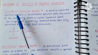 MSc first sem  Localised and delocalised chemical bonding [upl. by Silverts254]