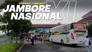 LEBIH DARI 40 BUS ‼️ ABSEN JAMBORE NASIONAL BISMANIA COMMUNITY 2022 [upl. by Alehs]