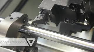 EurotechElite Shaft Machining with Traveling Steady Rest [upl. by Nylirehs]