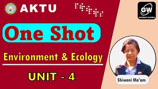 ONE SHOT I UNIT4 I ENVIRONMENT AND ECOLOGY I by Shivani Agarwal Maam I Gateway Classes I AKTU [upl. by Enenaj]