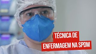 Técnica de Enfermagem na SPDM [upl. by Enelrae533]